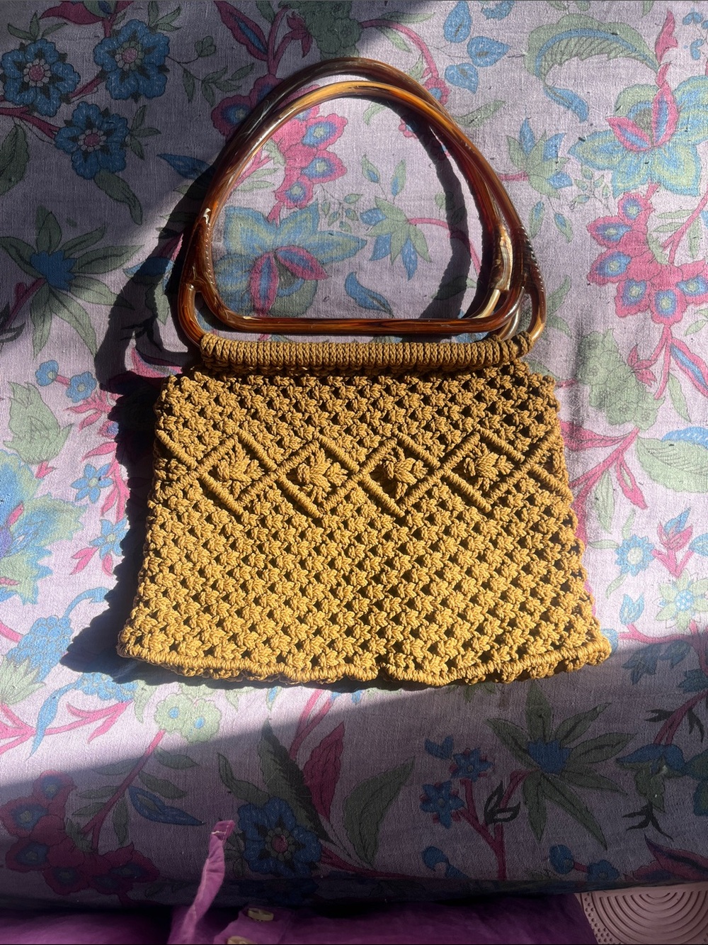 Vintage handmade brown bag in perfect condition!